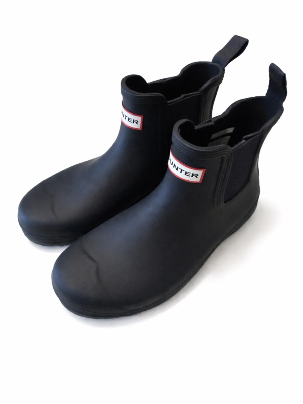 Hunter Navy Short Chelsea Rain Boots
